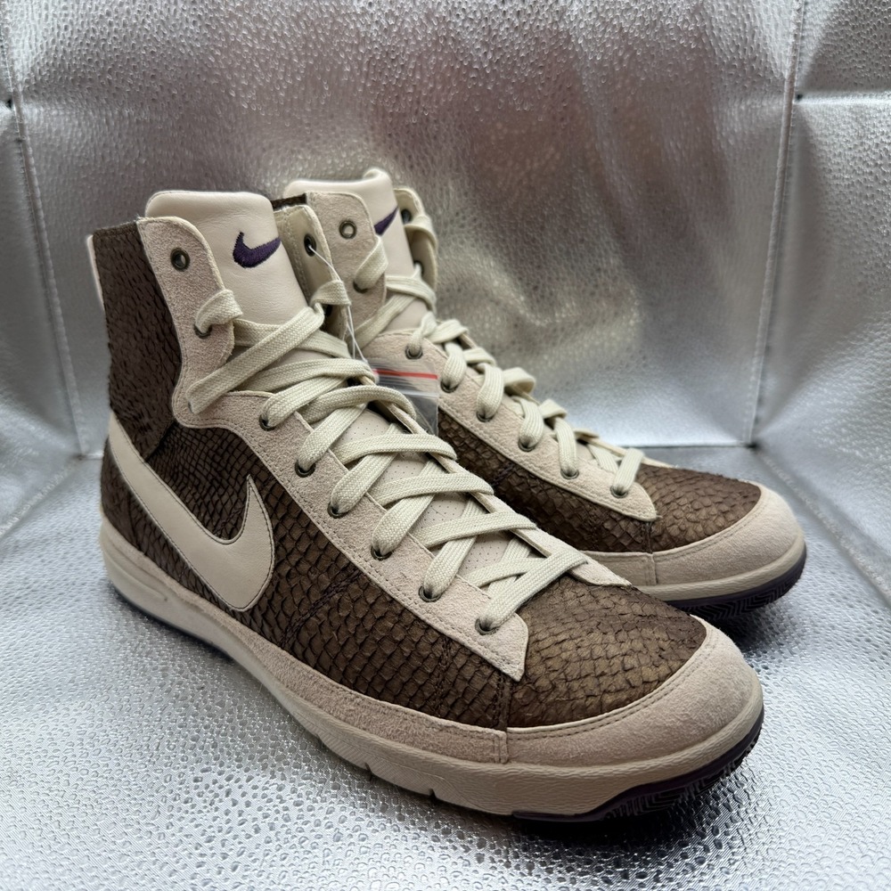 Size 9.5‎ Nike Zoom Blazer Brown Scales Skin Womens Athletic Shoes 313116-751